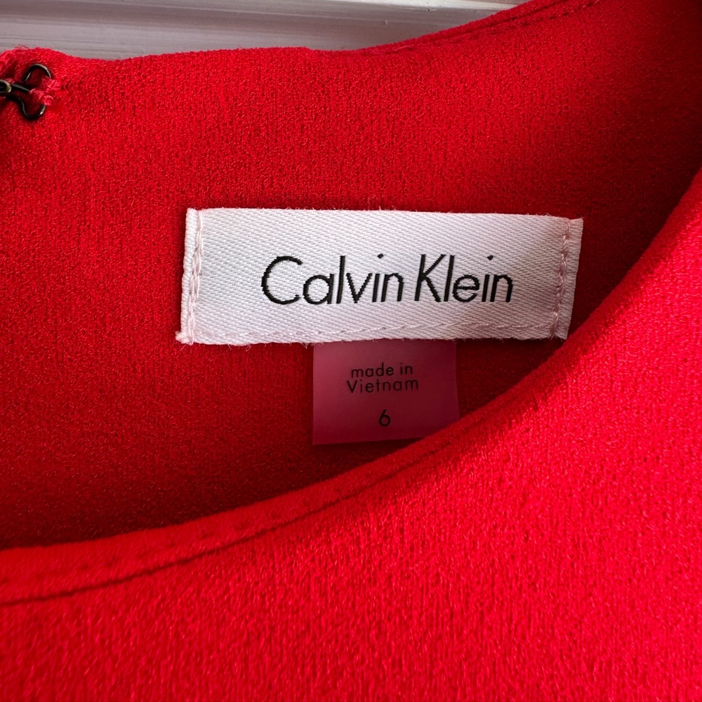 Red Calvin Klein Dress